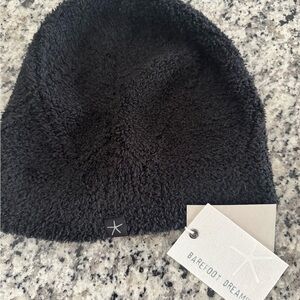 Barefoot Dreams CozyChic Black Cable Beanie